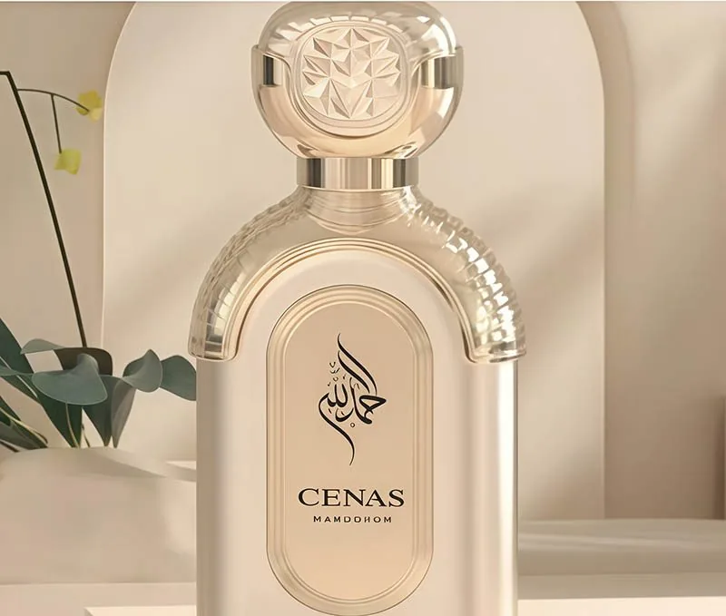 75ml glass perfume bottle with crystal embellishment