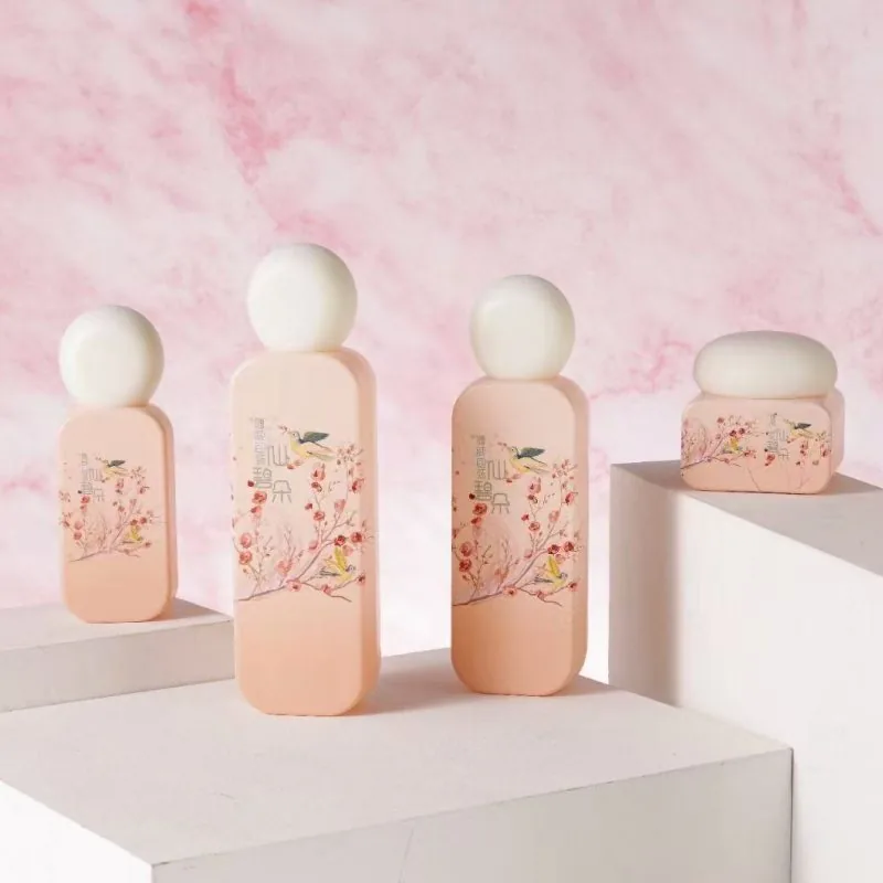 50ml frosted cream jar + 30ml serum dropper + 15ml eye cream pot - gift ready - NAISI Packaging