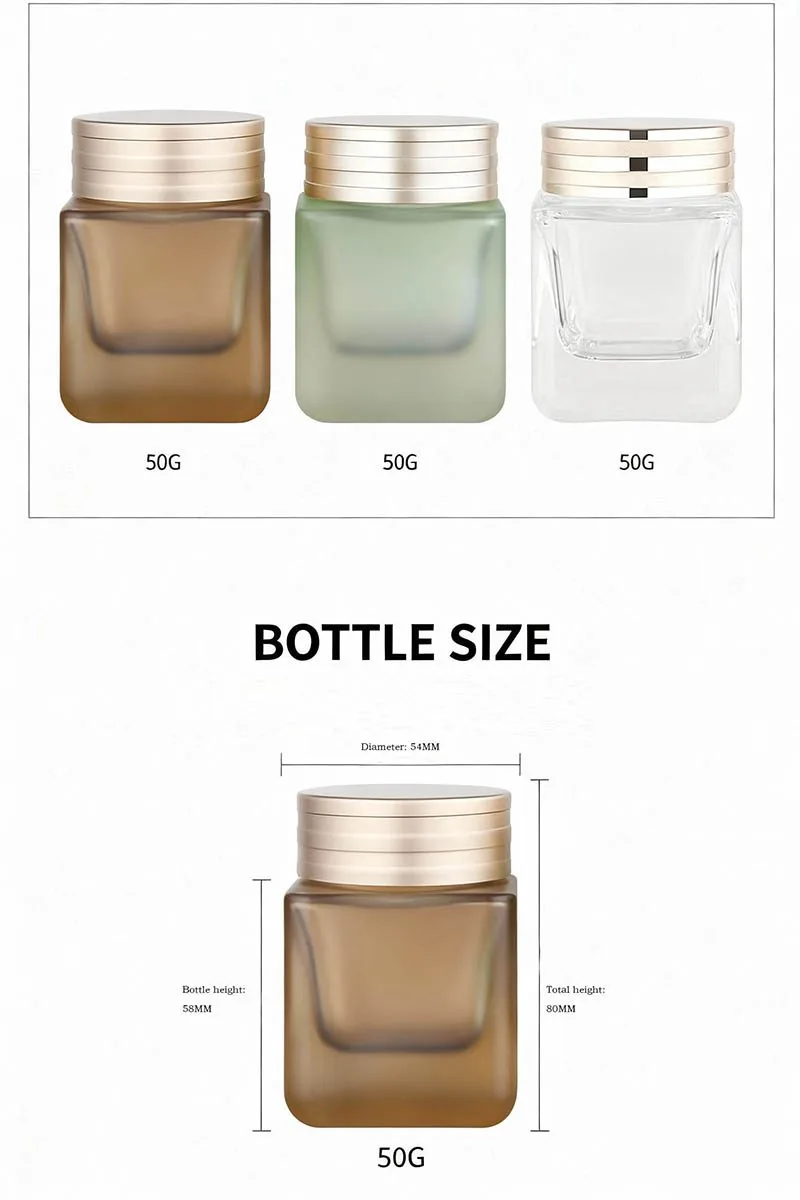 100ml glass cream jar for body butter 100ml glass cream jar for body butter