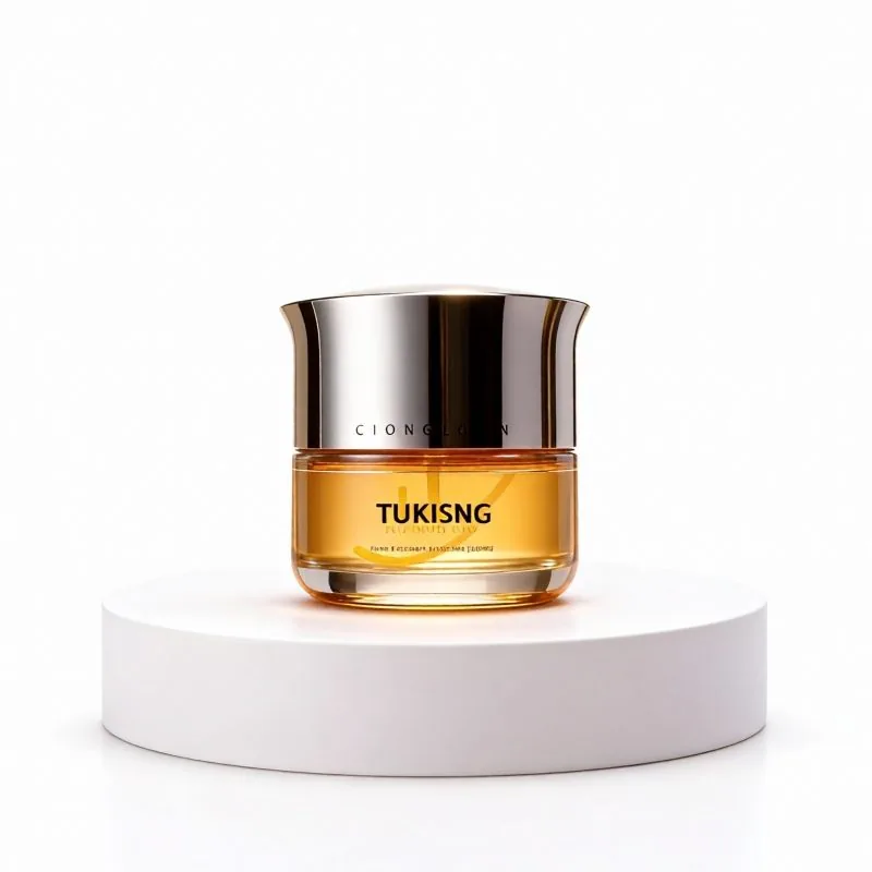 30ml clear glass cream jar for face moisturizer