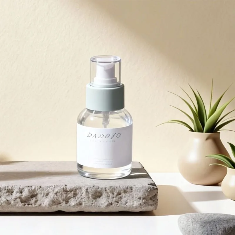 essential oils in glass bottles