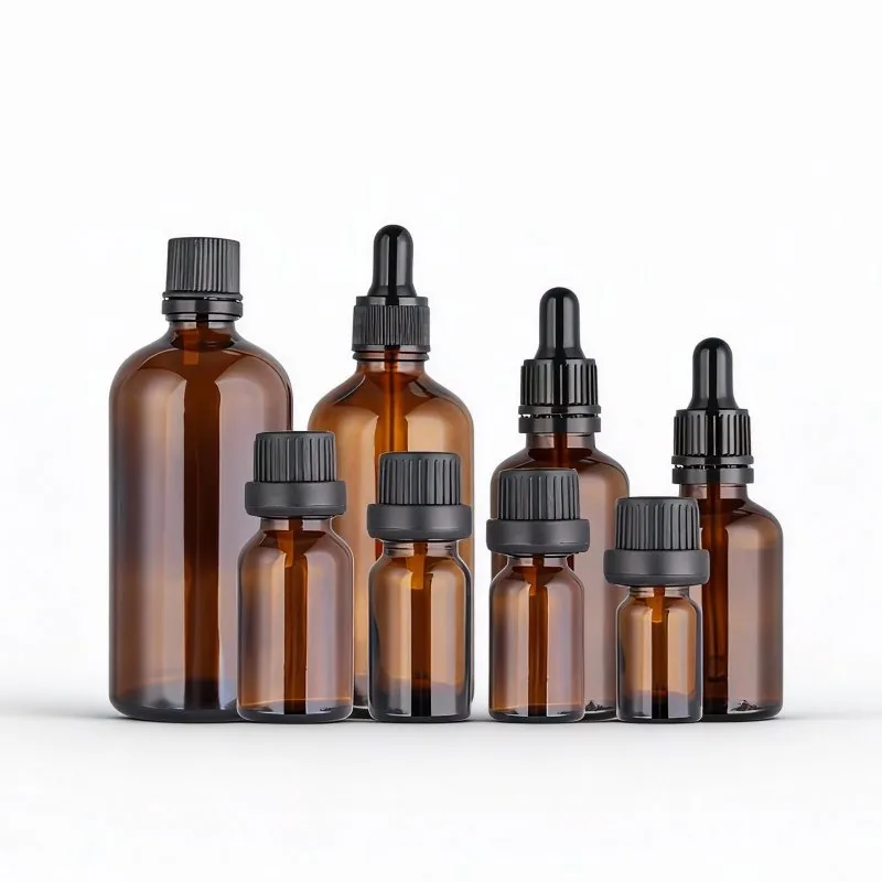 16oz Boston round glass bottle for bulk oil