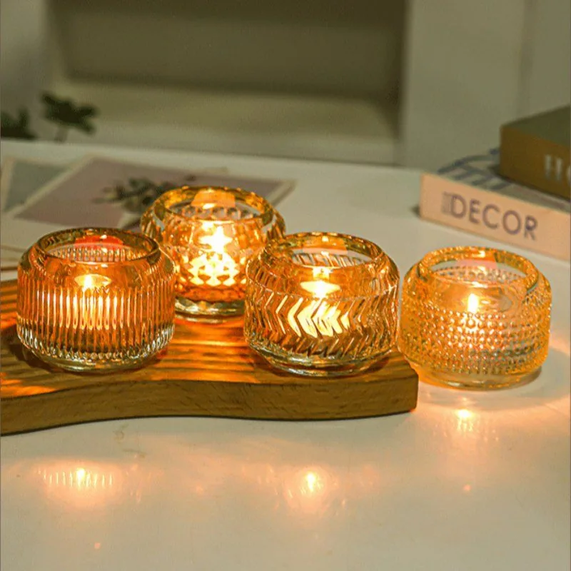 candle glass bowl