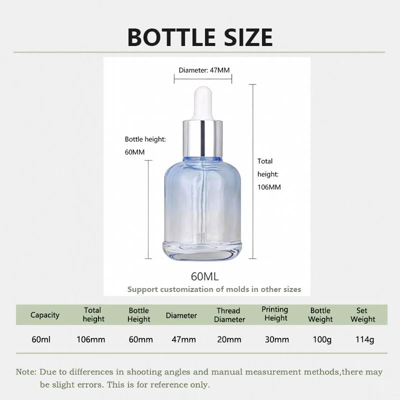 empty bottles for essential oil