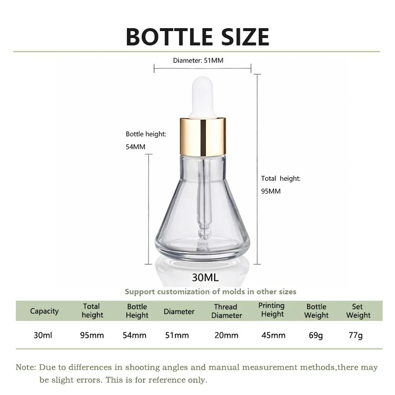 empty serum bottle with dropper