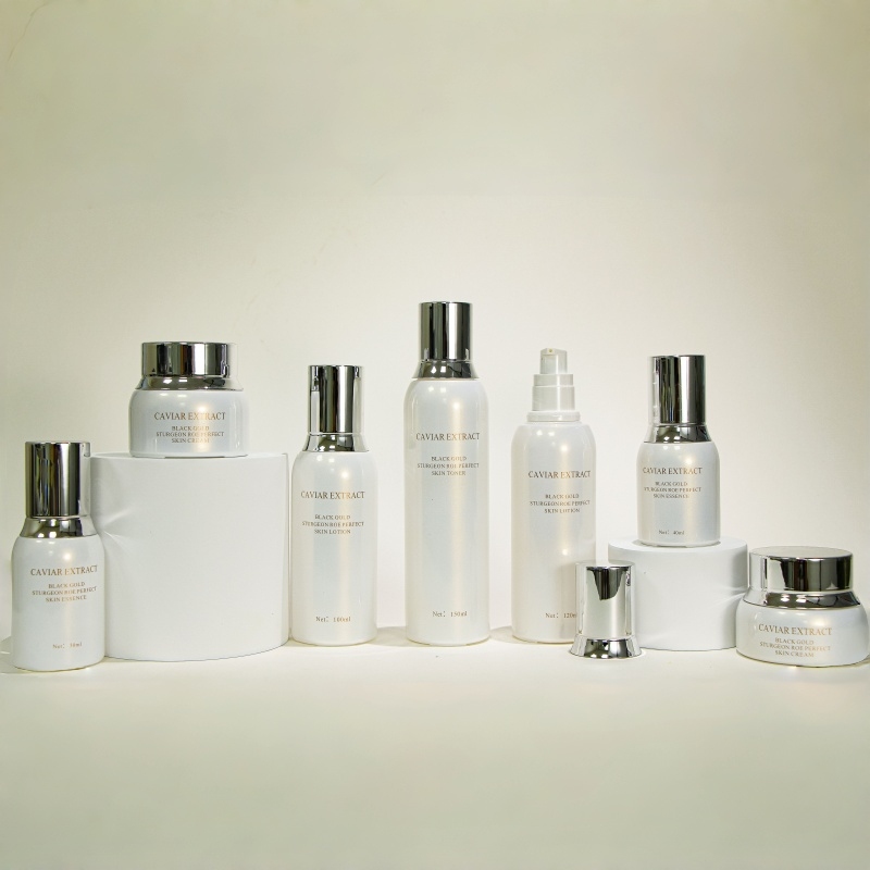 4 piece skincare set with glass bottles 4 piece skincare set with glass bottles