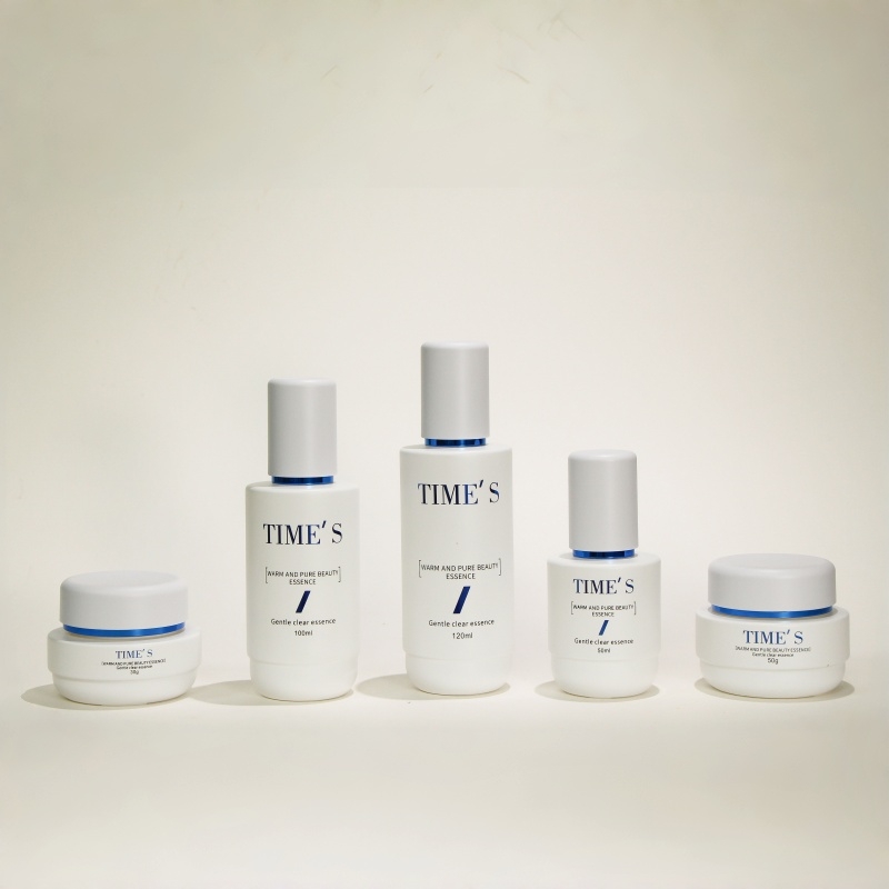 5 piece glass bottle set for full skincare line 5 piece glass bottle set for full skincare line