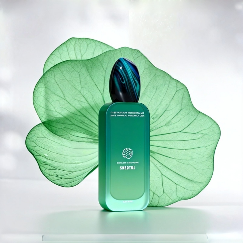 green cleanser bottle