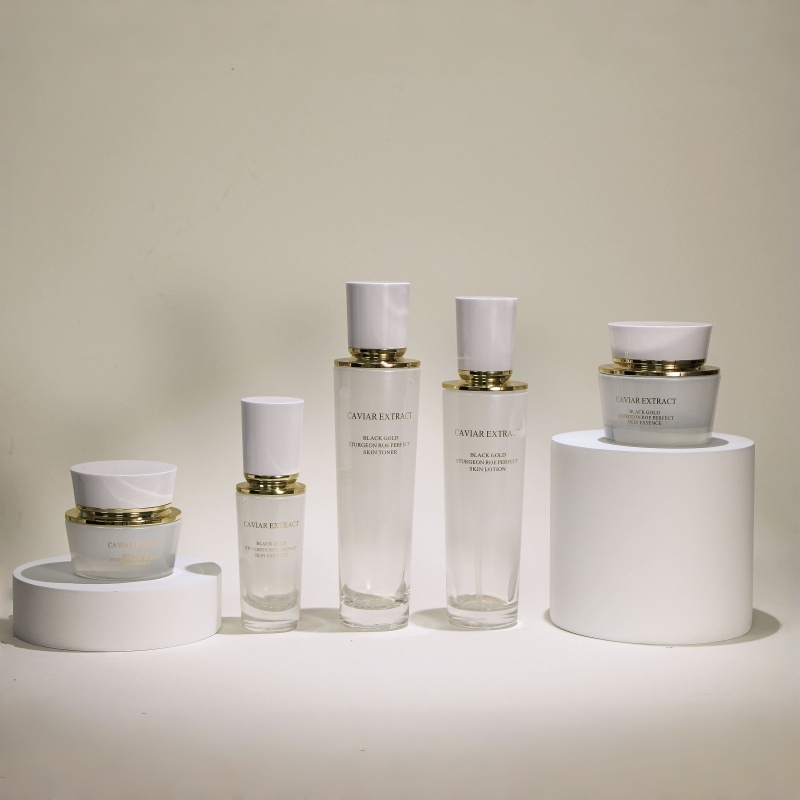 luxury cosmetic bottle set - 30ml serum 50ml cream 100ml toner
