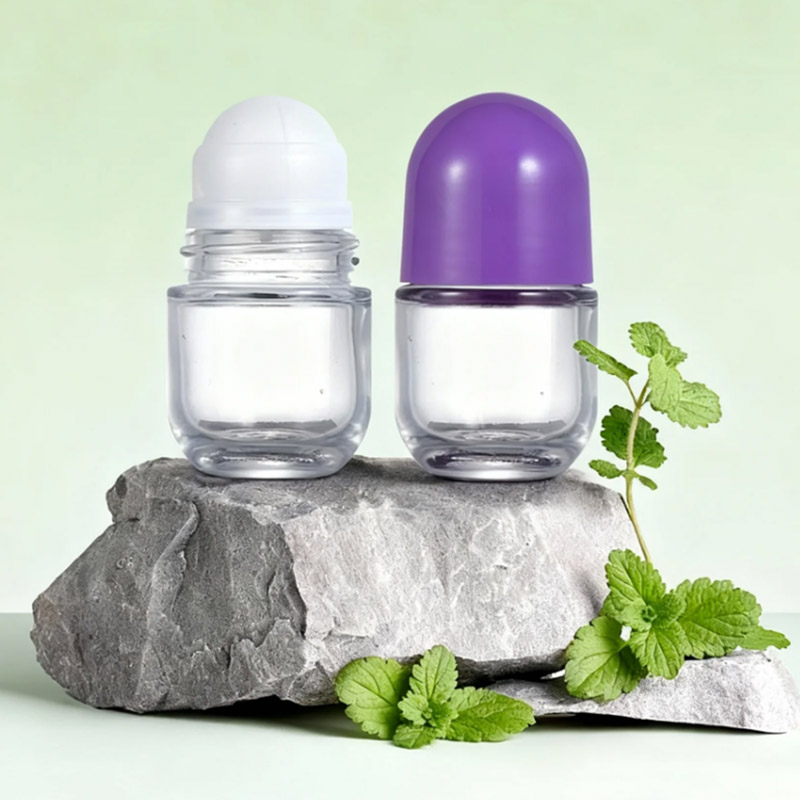 NS-G004 New 50ml thick and round roller ball glass bottle