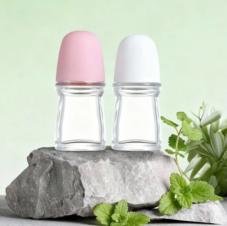 NS-G006 Roll On Oil Bottles 30ml 50ml Empty Roller Ball Bottles Perfume Oil Roll On Bottles