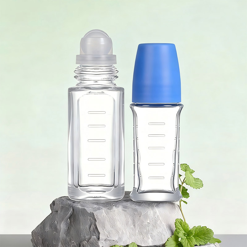 NS-G013 Wholesale Customization High Quality Dull Polish Glass Roll On Bottles