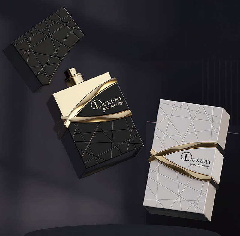 NS-X009 Luxury Flattened Square Perfume Bottle.