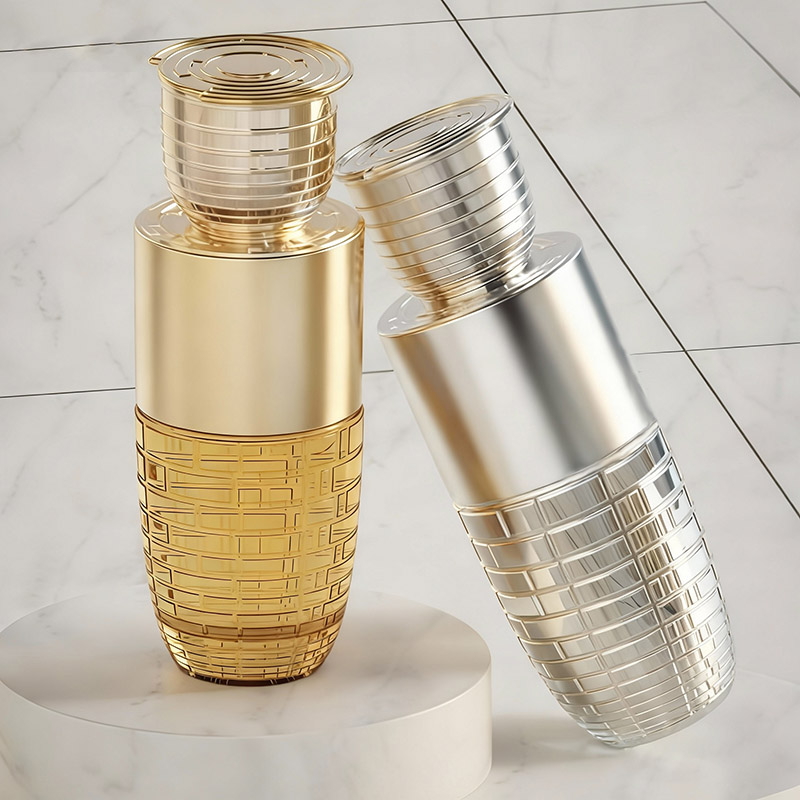 NS-X010 HOT SALES OEM /ODM Luxury Crimp Clear Perfume Empty Bottle With Pump Spray Cap