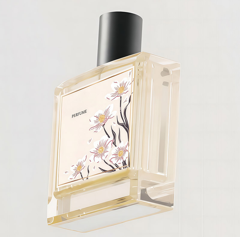 NS-X026 100ml Square Perfume Spray Bottle Glass