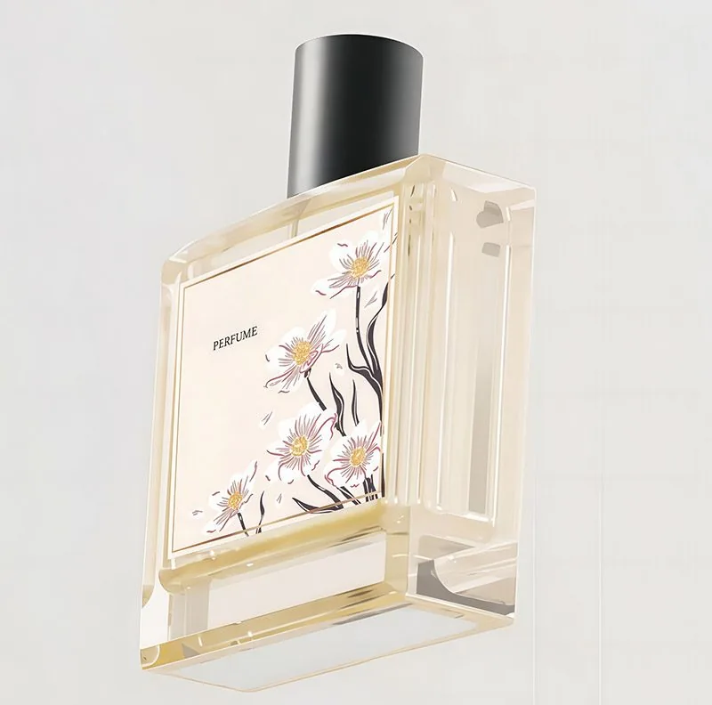100 ml quadratische Parfüm-Sprühflasche aus Glas
