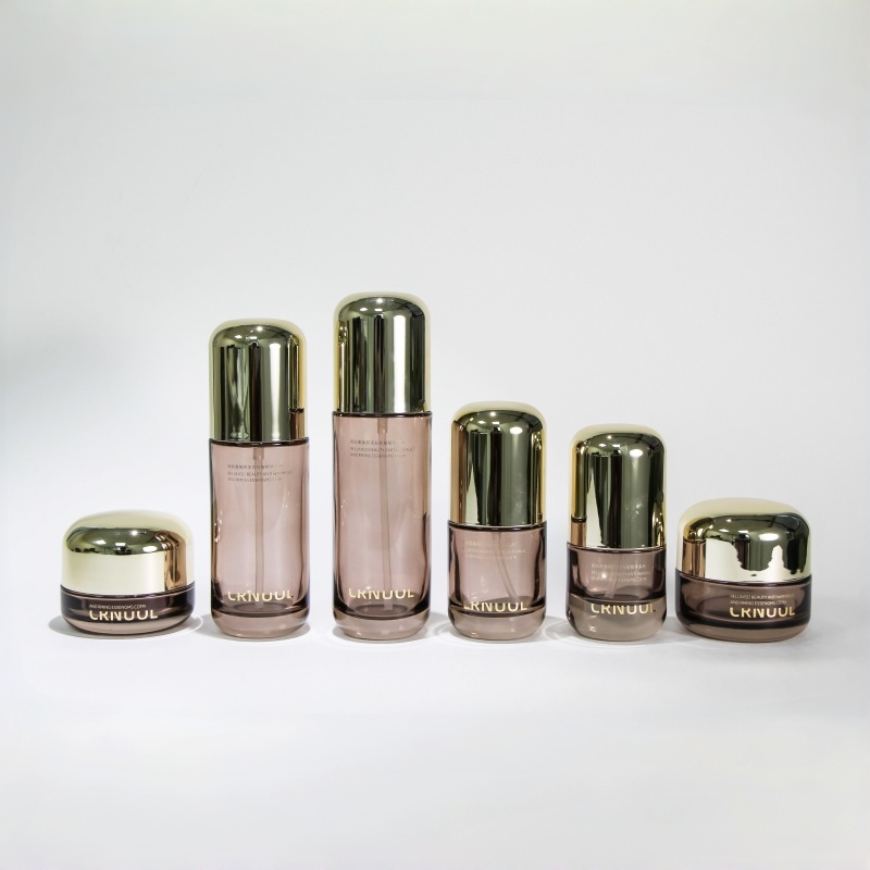 NS003 Empty Skincare Bottles 50ml 100ml Cosmetic Glass Packaging