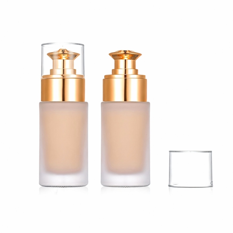 NS-F007 Rose Gold Glass Luxury Cosmetic Packaging