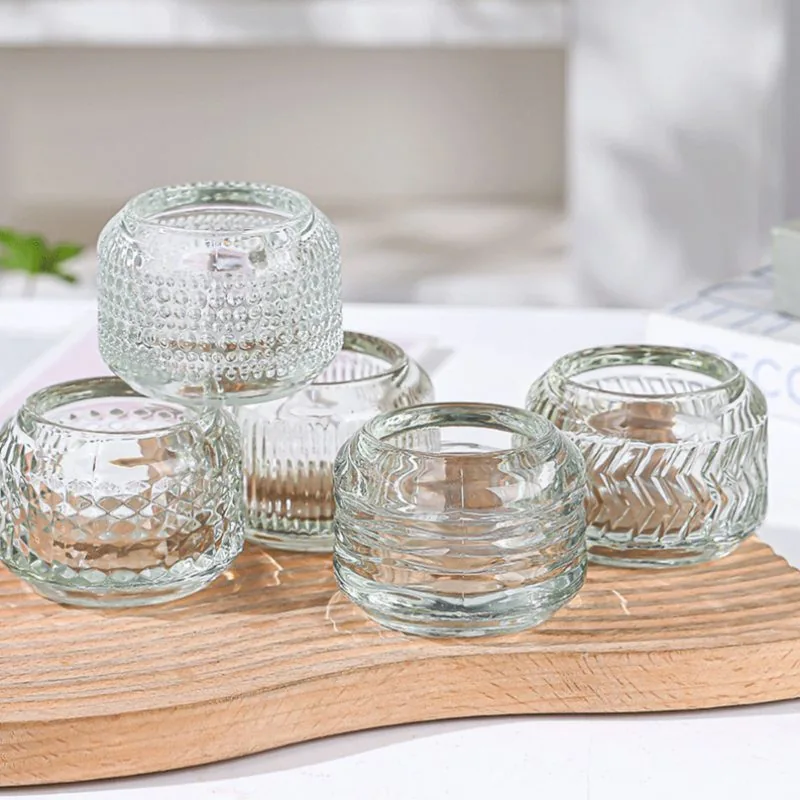 Modern minimalist transparent candle holder