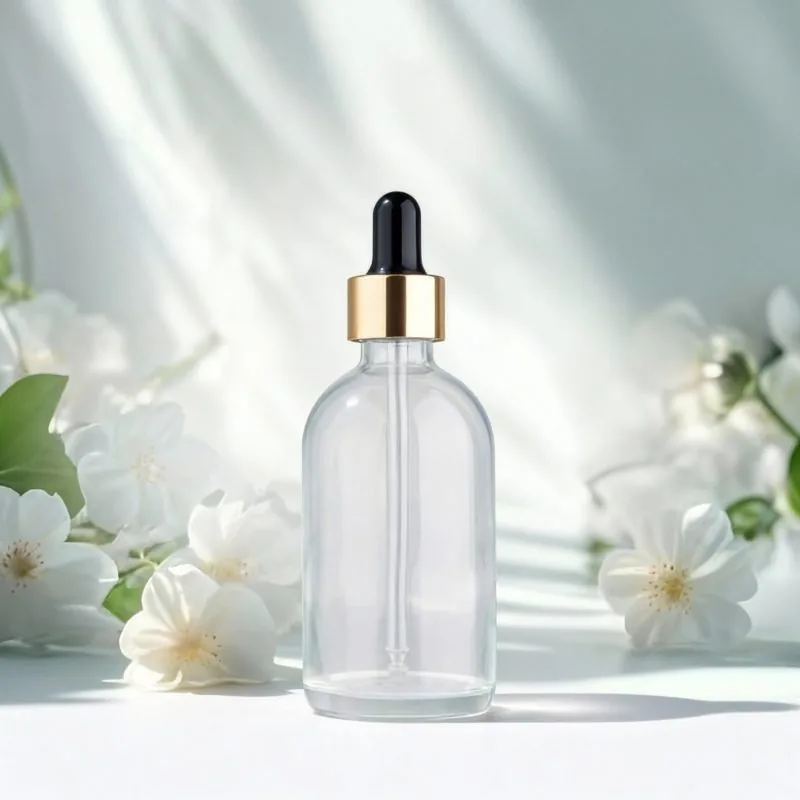100 ml Tropfflasche aus Glas mit runder Schulter