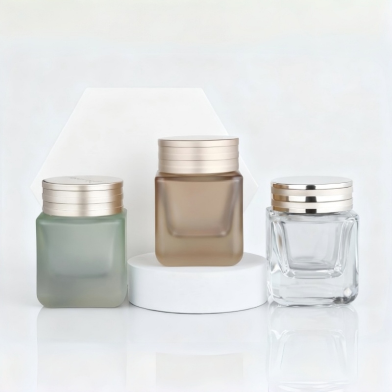 NS-M008 50g Square-shaped thick-bottomed cream bottle