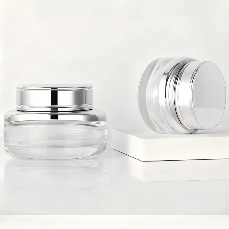 30g 50g flat-bottom cream bottle series with lids