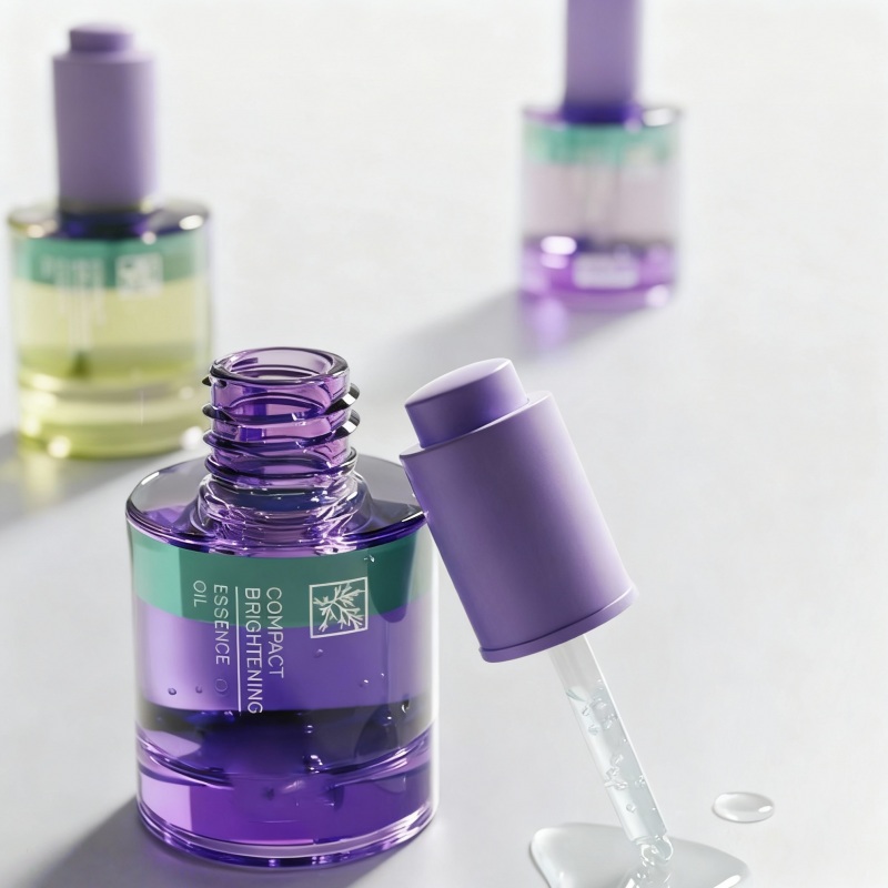 NS-D0010 15ml 30ml 50ml cylindrical thick-bottomed push-down dropper bottle