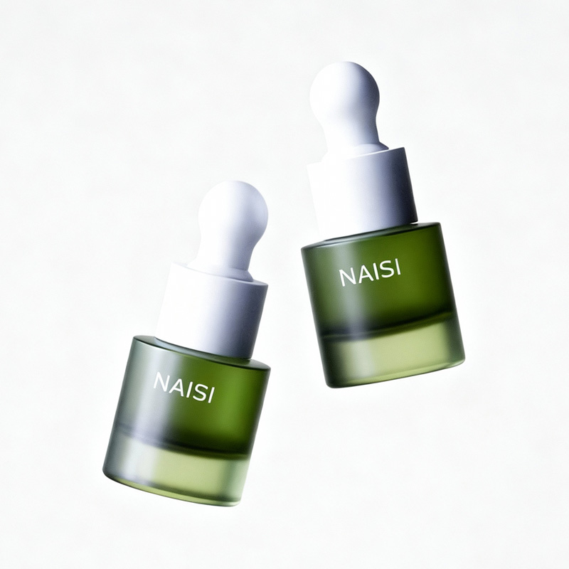 NS-D0011 5ml 10ml light green thick-bottomed small-capacity dropper bottle