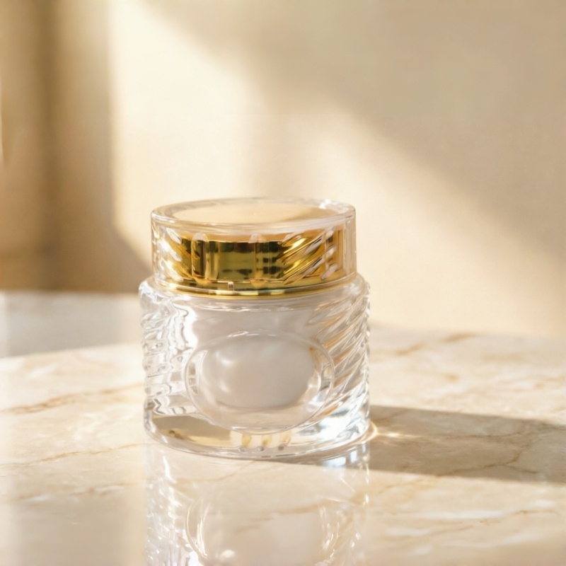 Refillable 50ml Glass Cream Jars for Sustainable Skincare Brands