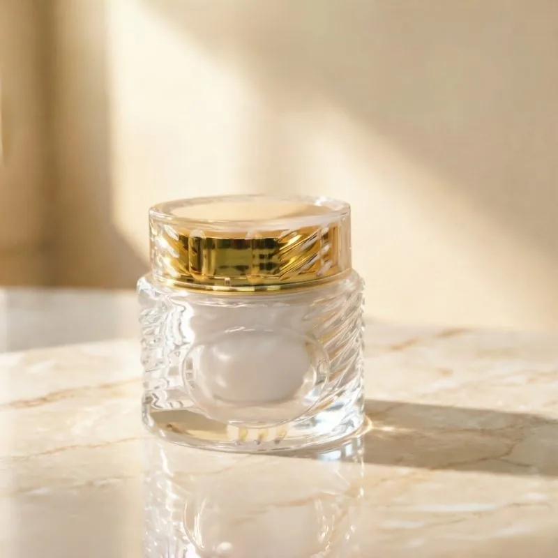 Refillable 50ml Glass Cream Jars for Sustainable Skincare Brands