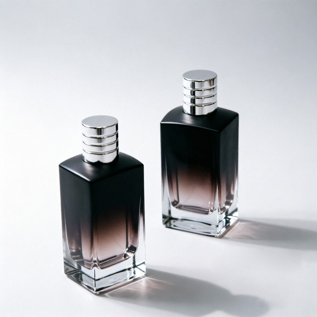 100ml Black Gradient Square Perfume Bottle