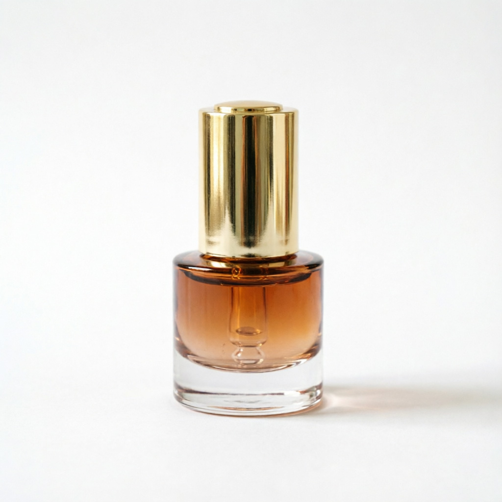 Luxury Amber Glass Serum Pump Bottle