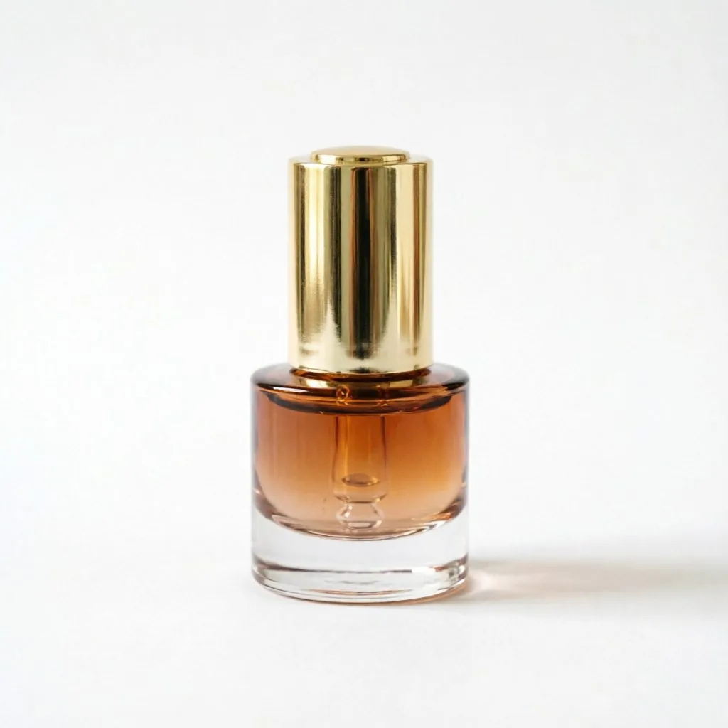 Luxury Amber Glass Serum Pump Bottle