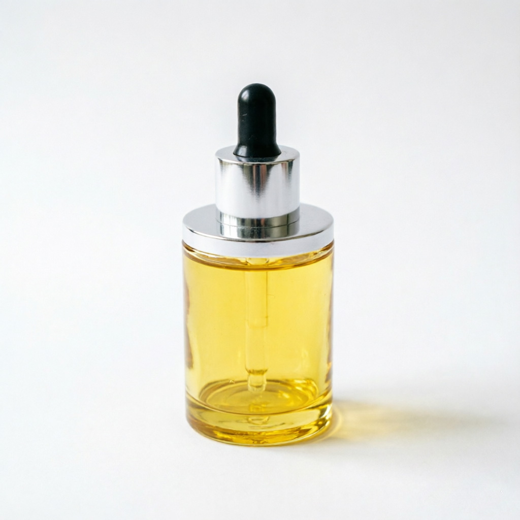 Yellow Glass Essential Oil Bottle with Dropper