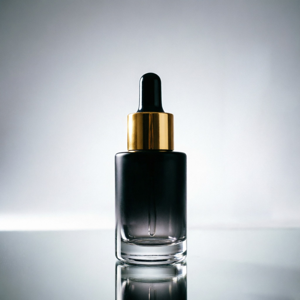 Black Gold Glass Serum Dropper флакон