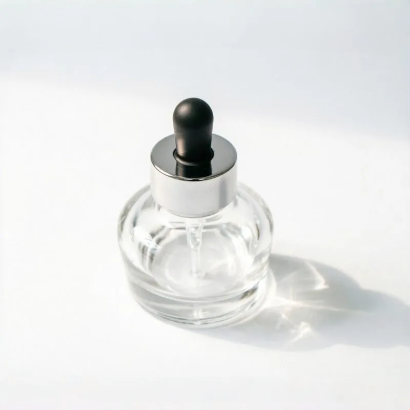 Round 투명 Glass Serum 스포이드 병 30ml