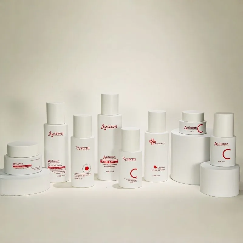 30ml 80ml 150ml Refillable empty cosmetic packaging Custom Bottle Glass Cream Jar