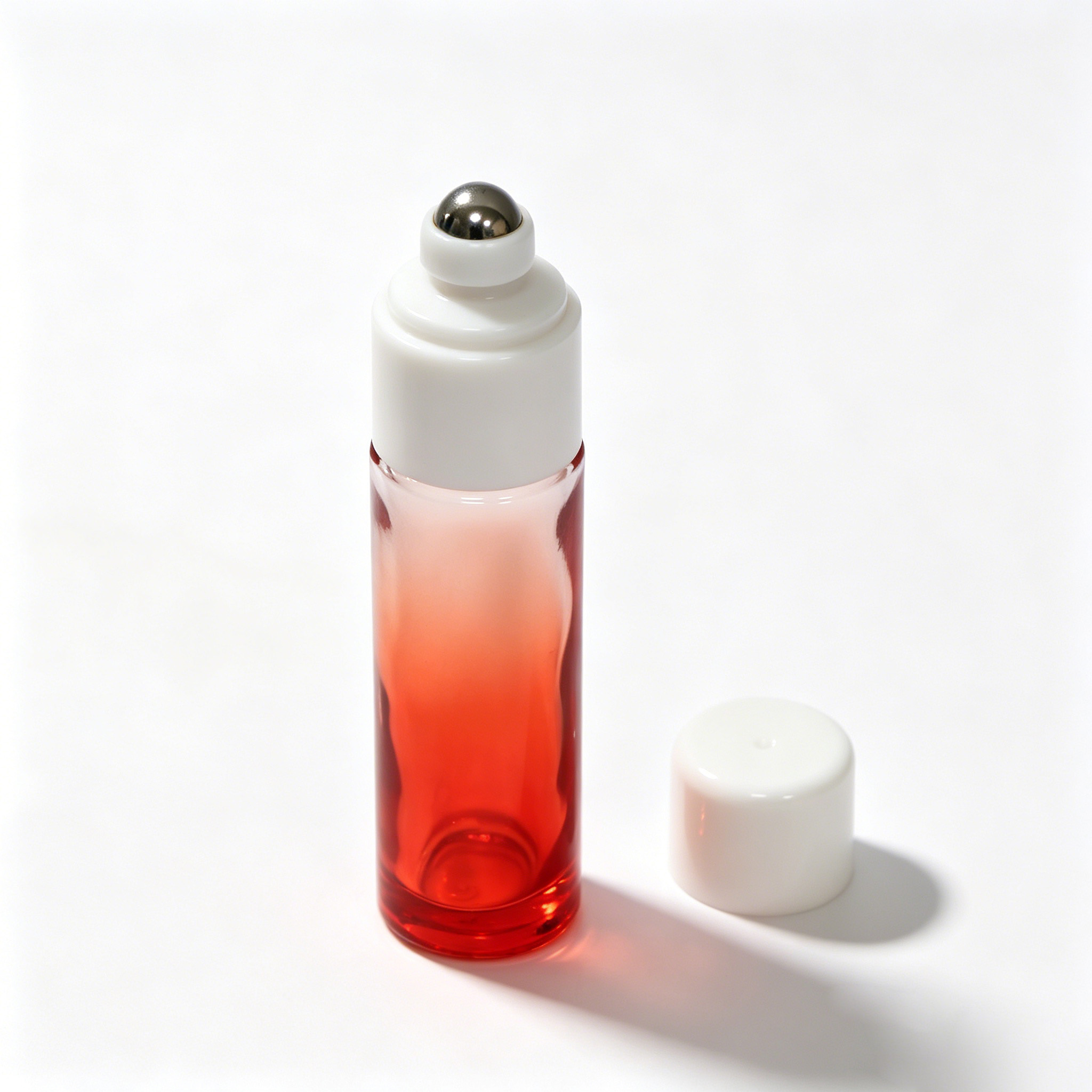 Amber Glass Roller Bottle with Stainless Steel Roller Ball 15ml