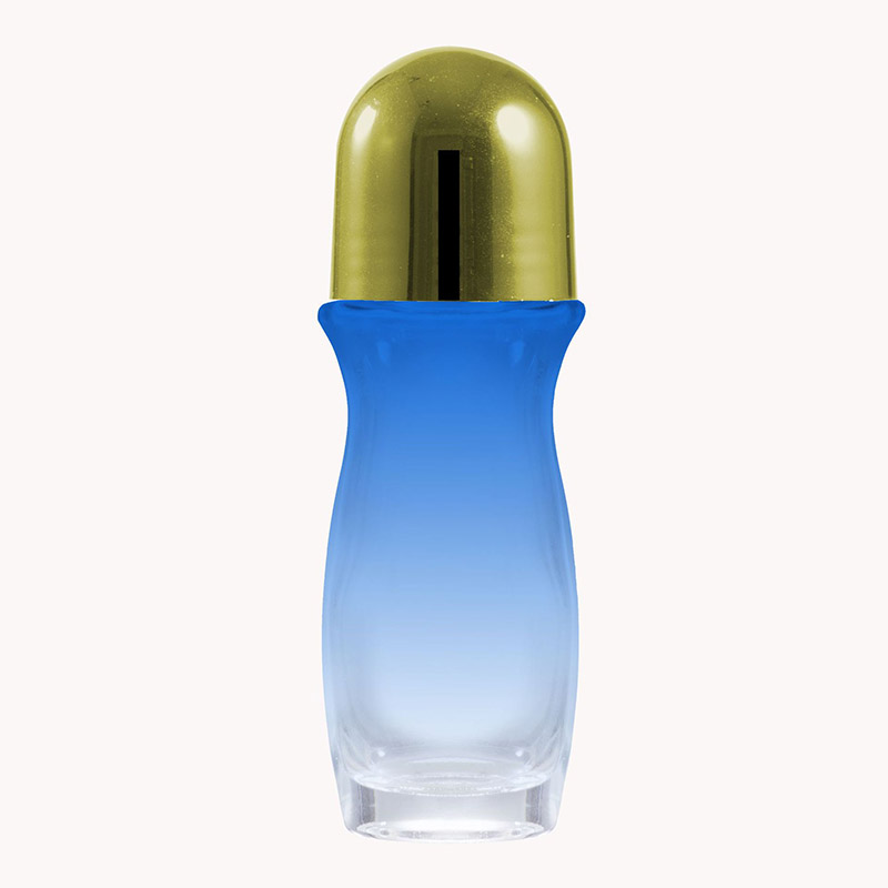 NS-G002 50ml glass perfume roller bottle, with rollers and plastic cap
