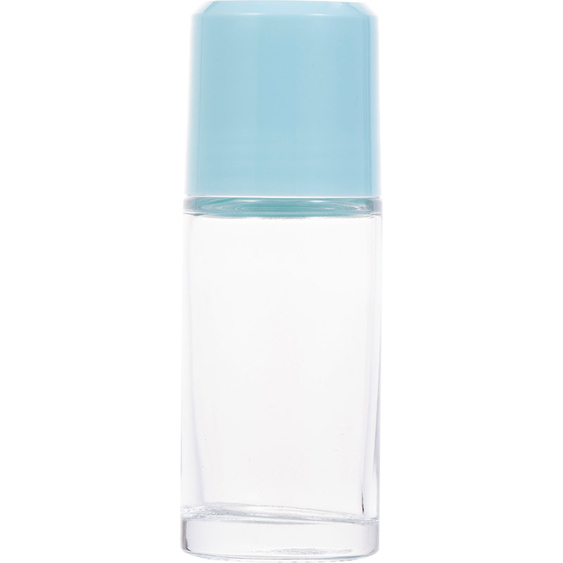 NS-G003 50ml plastic bottle with rotating cap and glass bottle