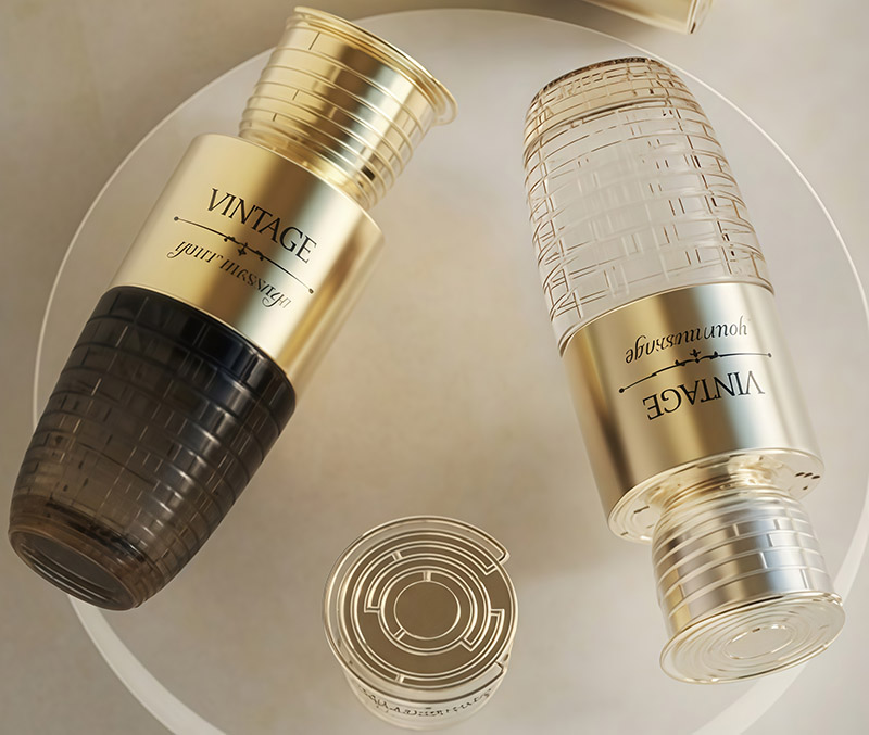 NS-X010 HOT SALES OEM /ODM Luxury Crimp Clear Perfume Empty Bottle With Pump Spray Cap