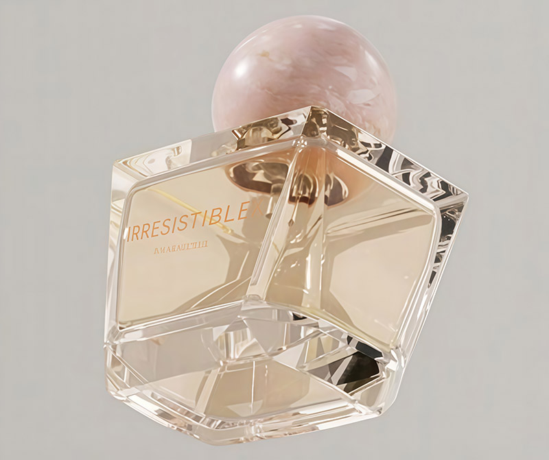 NS-X027 Square-shaped glass perfume bottle with round cap