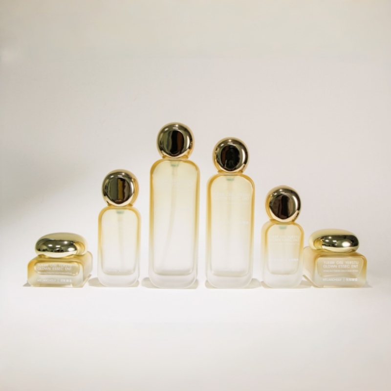 NS007 Flat Square Glass Bottle Cosmetic Packaging