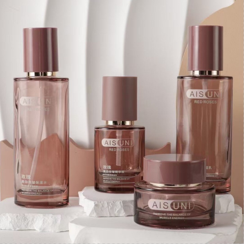 NS014 30ml 120ml Luxury Packaging Cosmetics Bottle With Pump