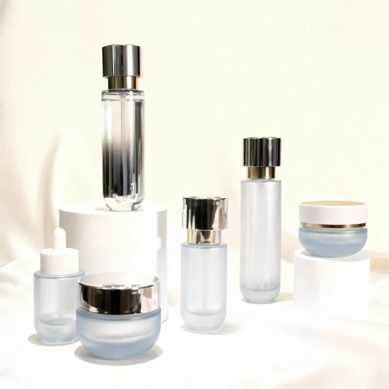 30 ml 100 ml 50 g Glaskosmetikflaschenverpackung ätherisches Öl Cremelotion Flasche