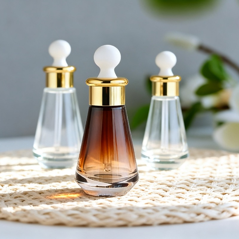 NS-D028 Customizable 30ml/50ml empty glass bottles for serum foundation