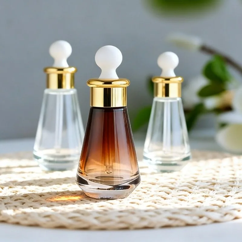 Customizable 30ml/50ml empty glass bottles for serum foundation
