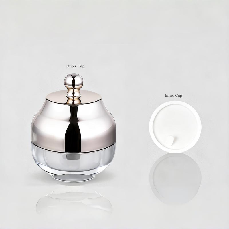 NS-M006 Luxurious 20g, 50g, 100g Facial Cream Jar for Eyes, Glass Jar with Gold Cap