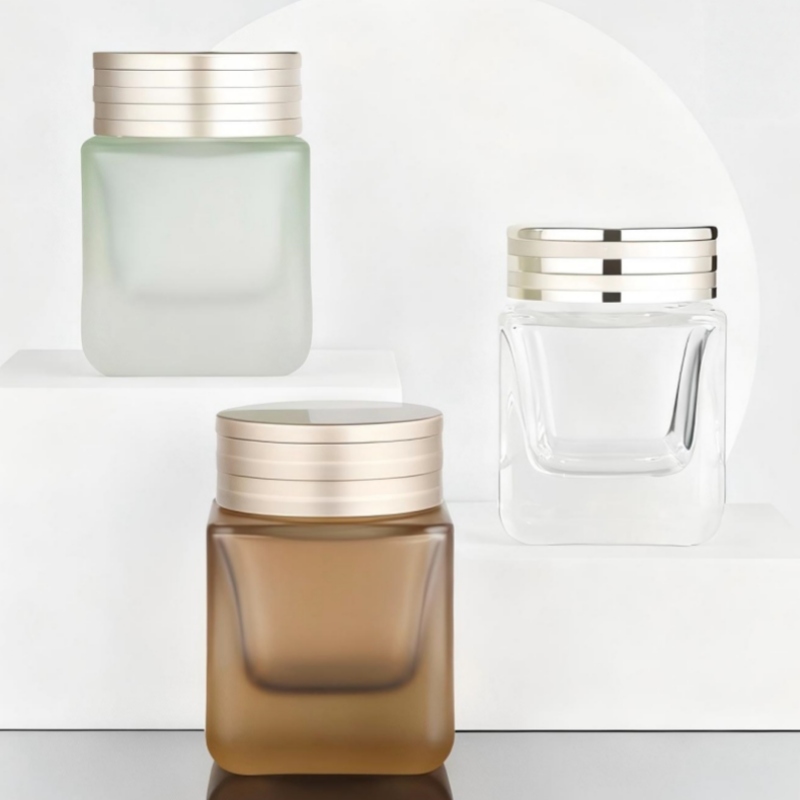 NS-M008 50g Square-shaped thick-bottomed cream bottle