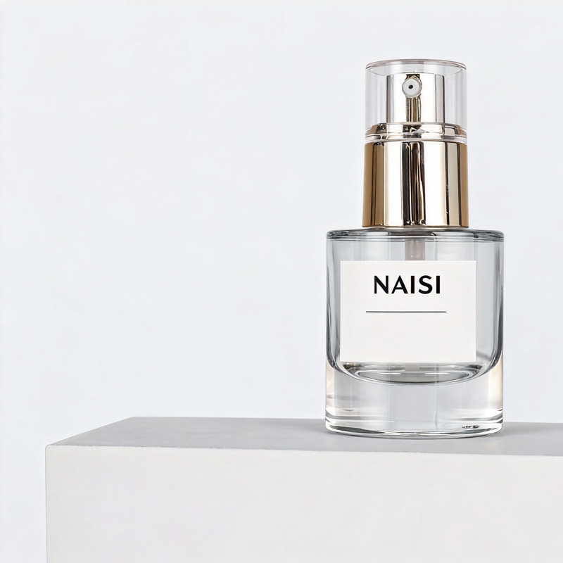 NS-D002 30ml, 40ml, 120ml, 100ml cosmetic spray/pump/toner essential oil glass bottle